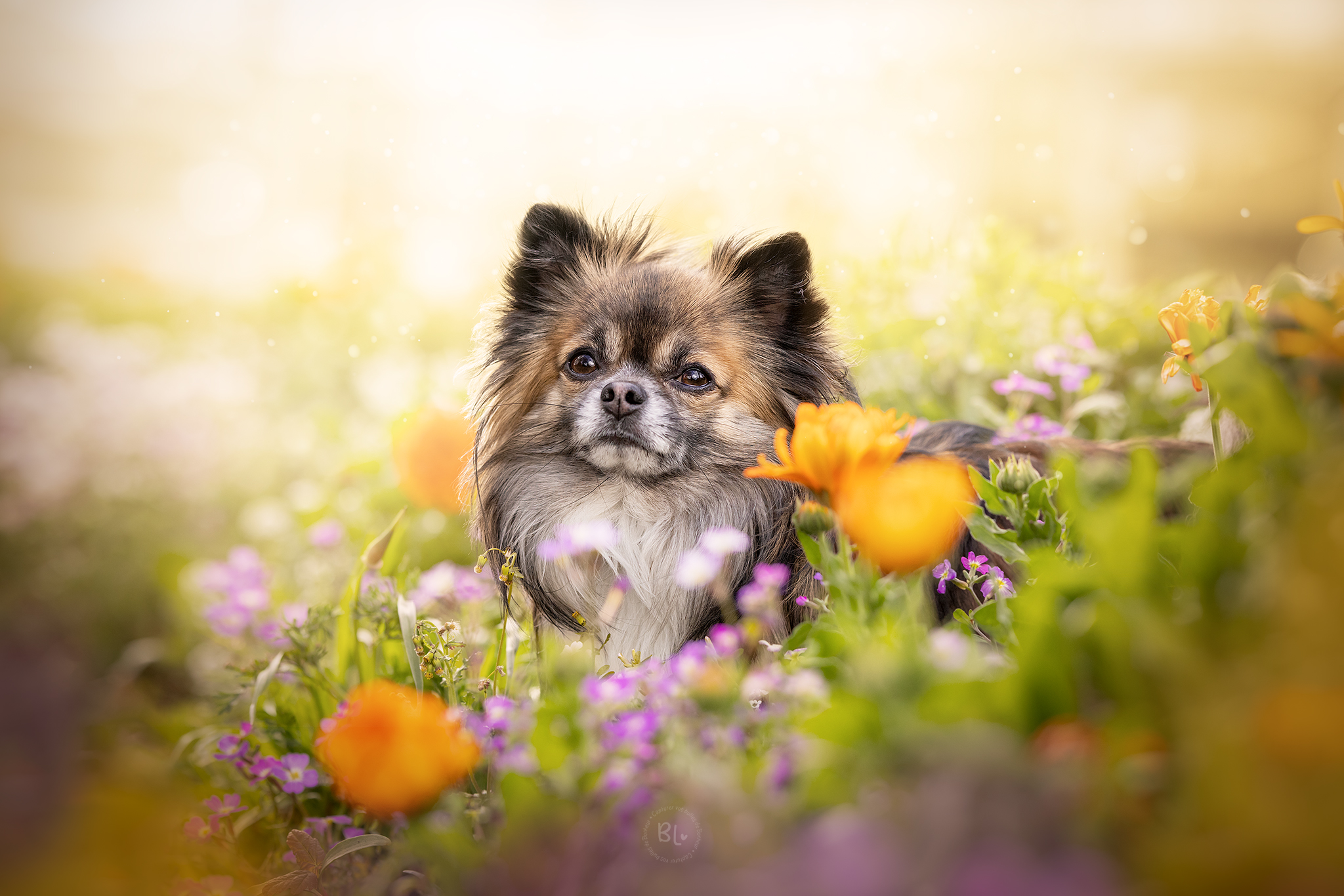 séance photo chihuahua photographe chien canin brest plouzané fleurs