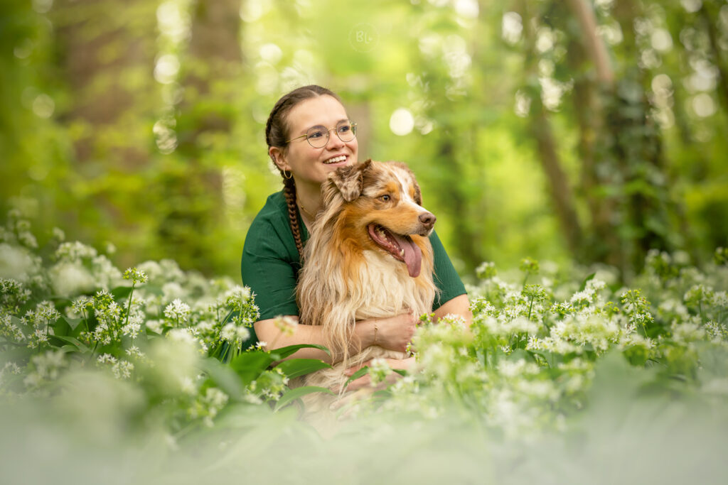 photographe-chien-plouzané-brest-plougonvelin-berger-australien-fleurs-bois-finistère-bretagne