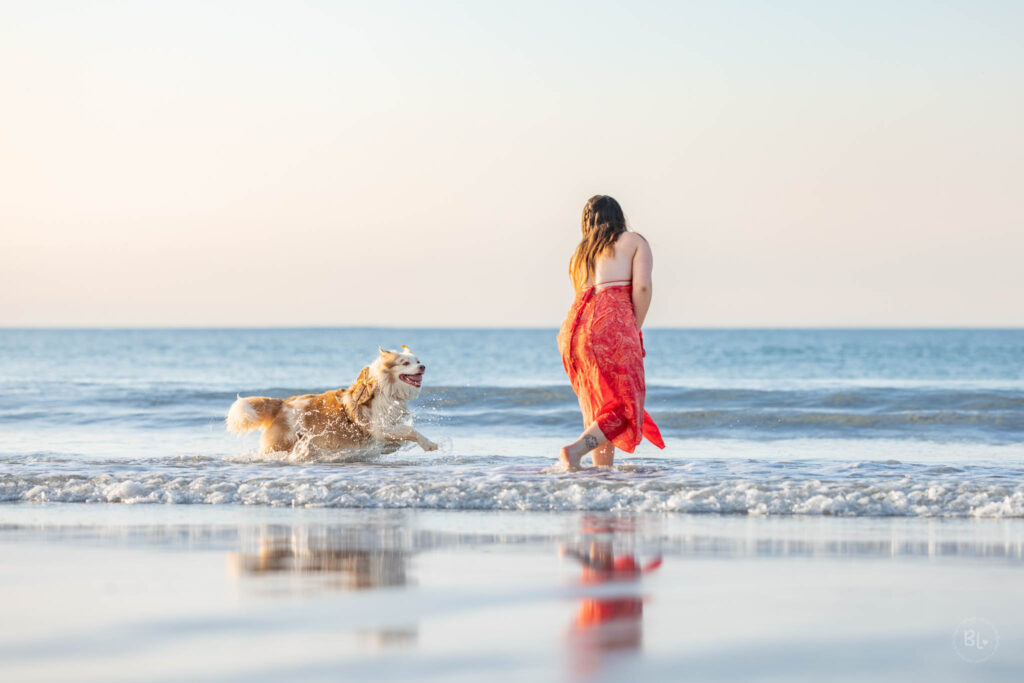 Photo Bubble Life photographe chien couple et famille dans le Finistère en Bretagne
