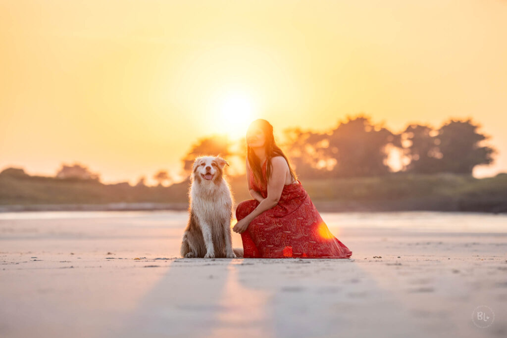 Photo Bubble Life photographe chien couple et famille dans le Finistère en Bretagne